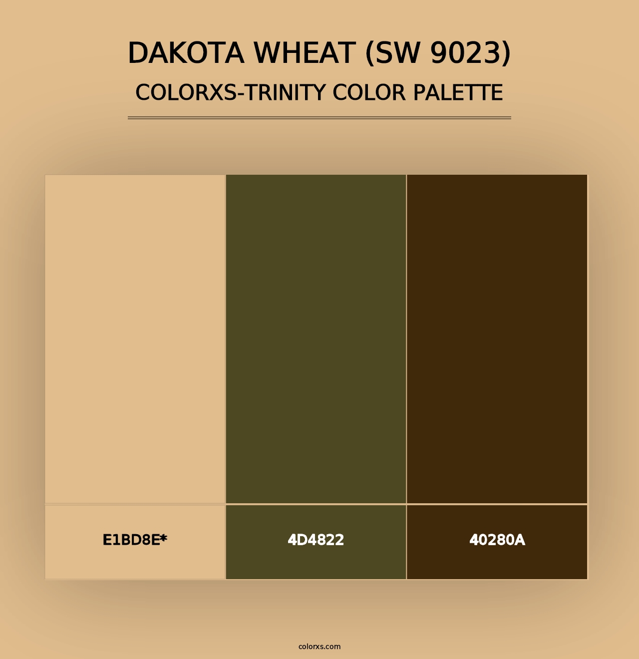 Dakota Wheat (SW 9023) - Colorxs Trinity Palette