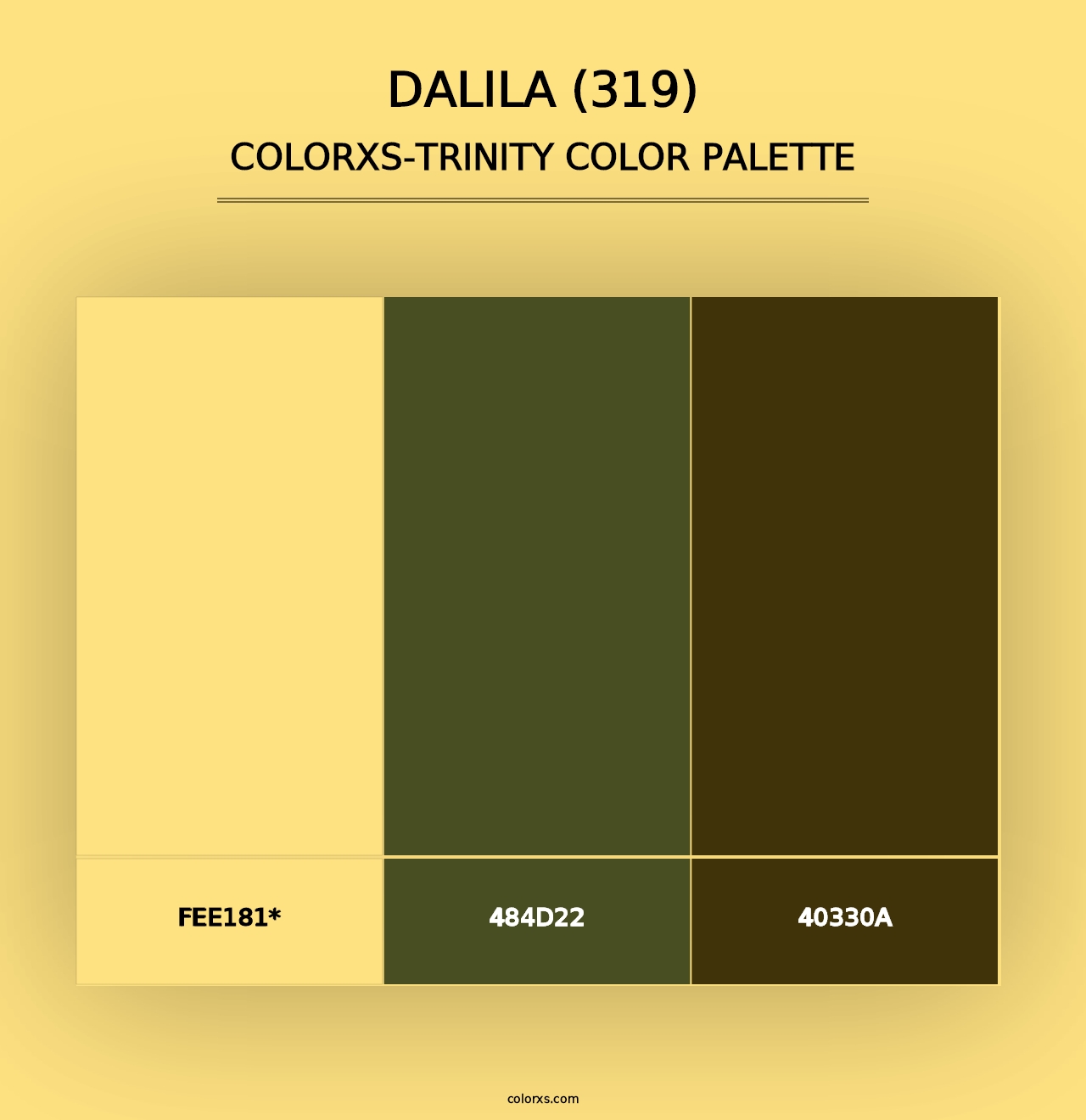 Dalila (319) - Colorxs Trinity Palette