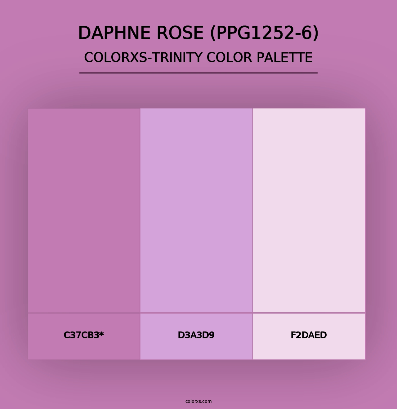 Daphne Rose (PPG1252-6) - Colorxs Trinity Palette