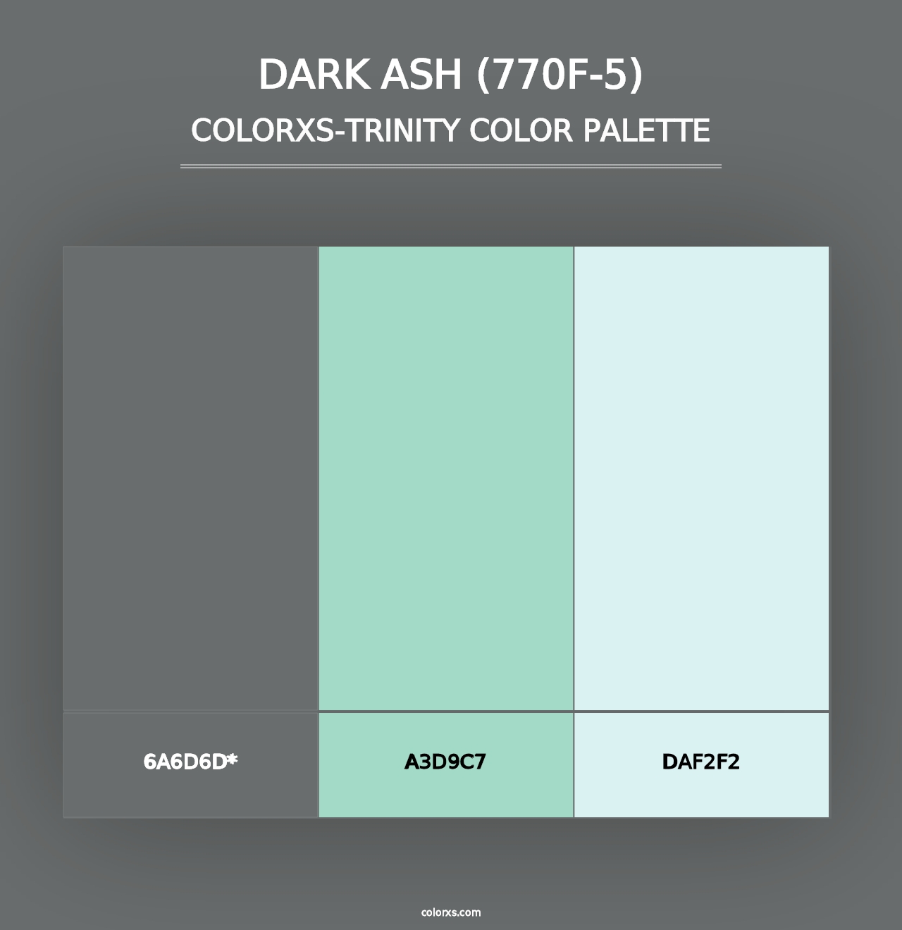 Dark Ash (770F-5) - Colorxs Trinity Palette