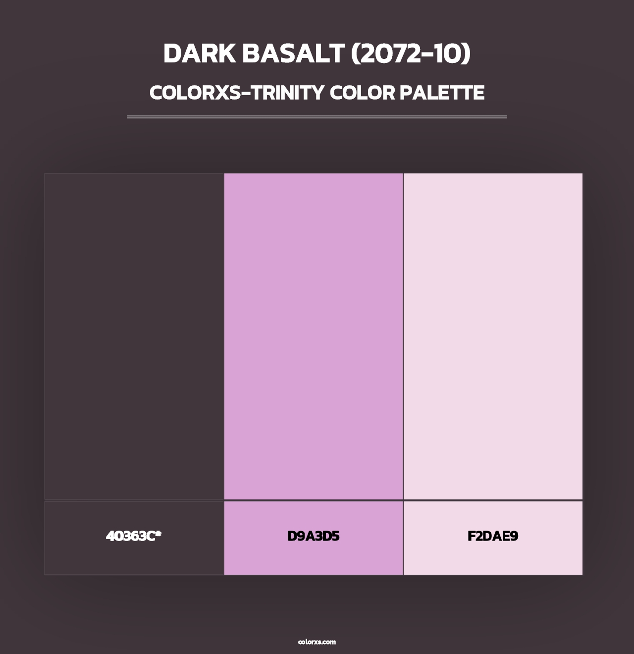 Dark Basalt (2072-10) - Colorxs Trinity Palette