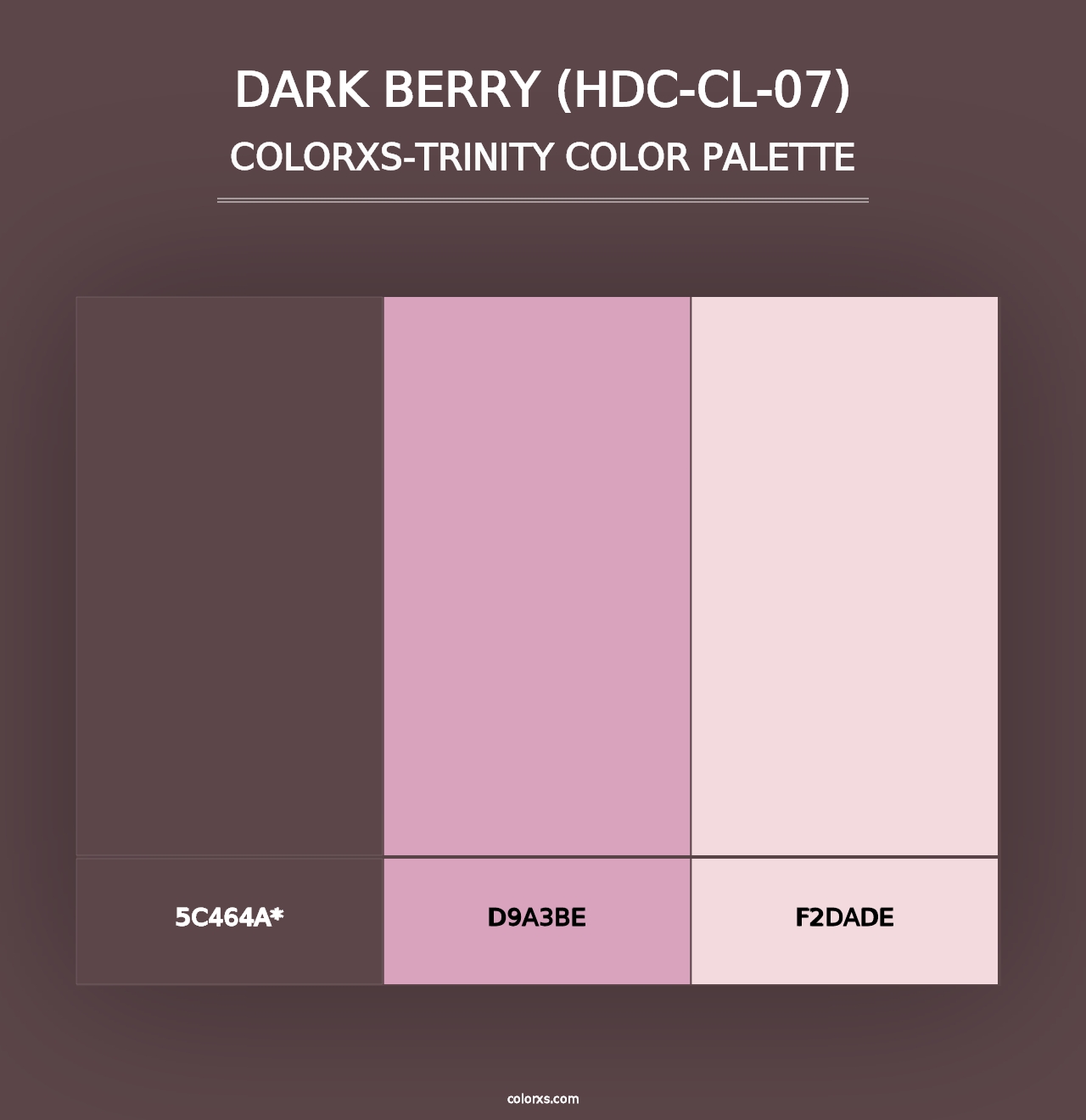 Dark Berry (HDC-CL-07) - Colorxs Trinity Palette