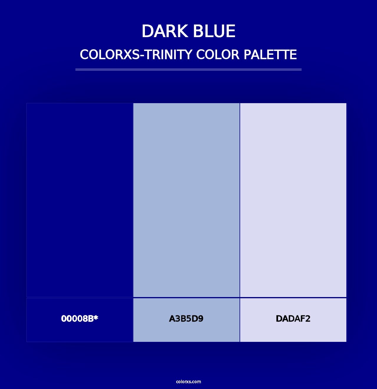 Dark Blue - Colorxs Trinity Palette