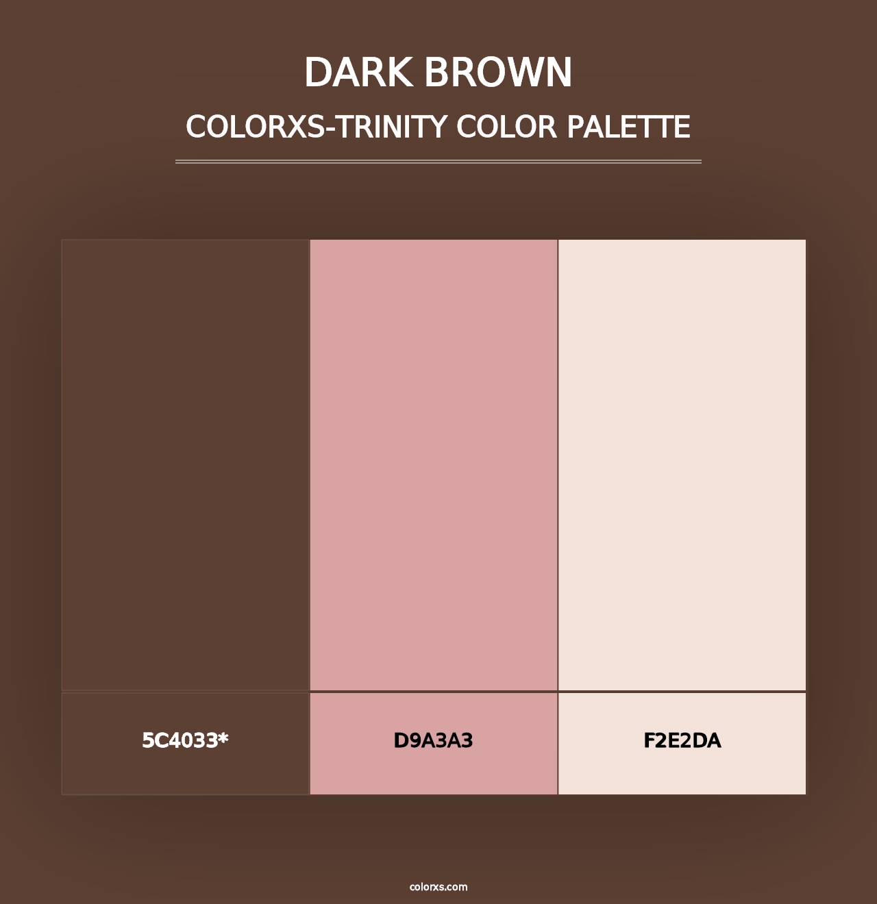 Dark Brown - Colorxs Trinity Palette