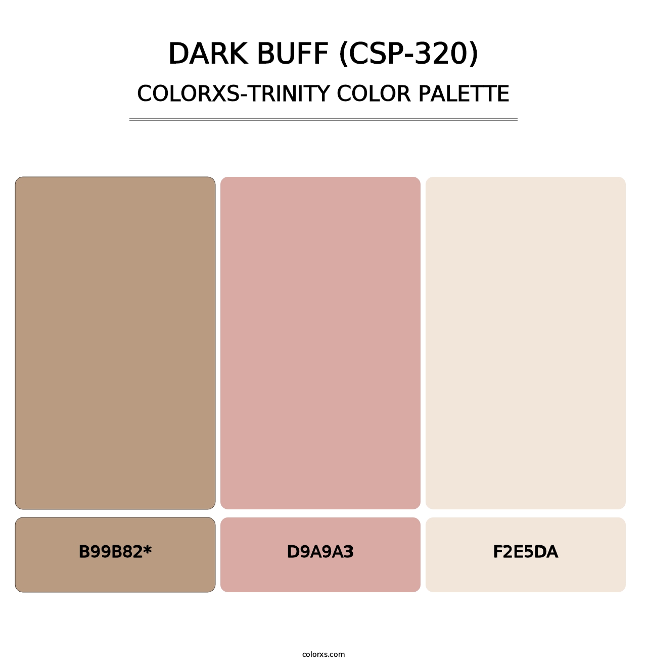 Dark Buff (CSP-320) - Colorxs Trinity Palette