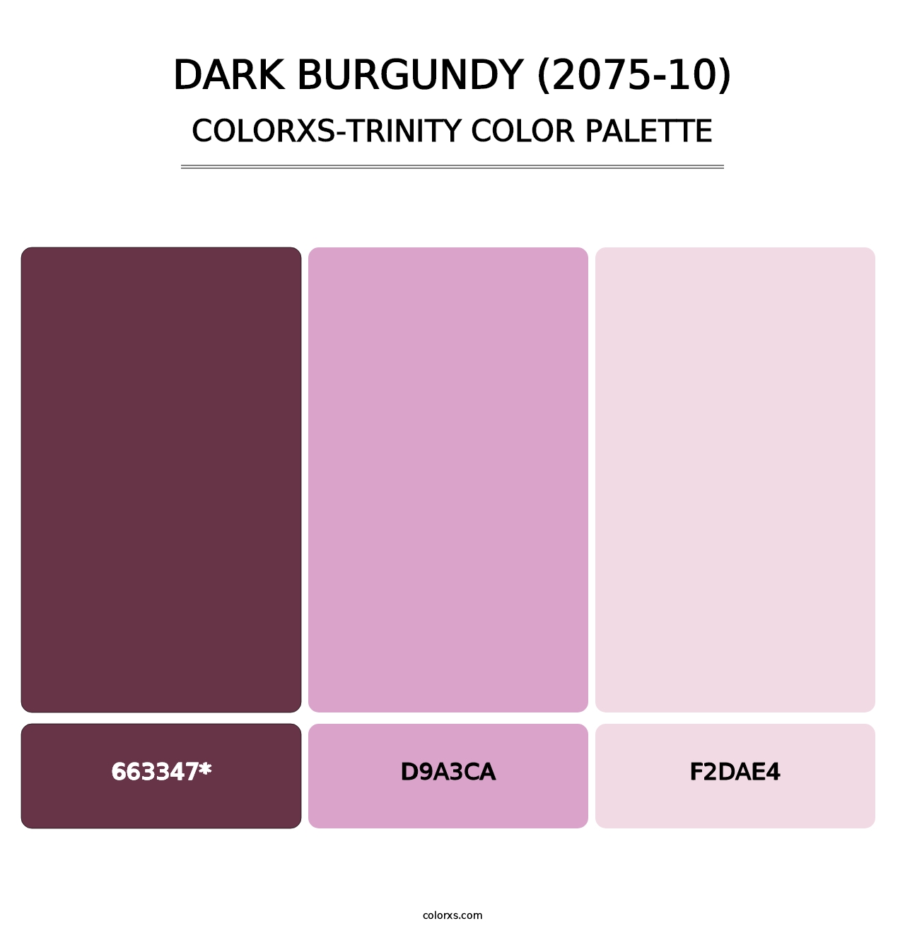 Dark Burgundy (2075-10) - Colorxs Trinity Palette