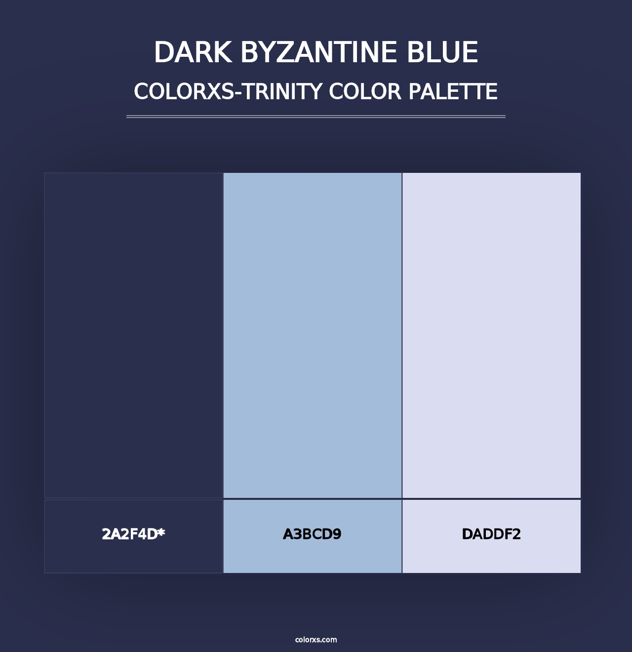 Dark Byzantine Blue - Colorxs Trinity Palette