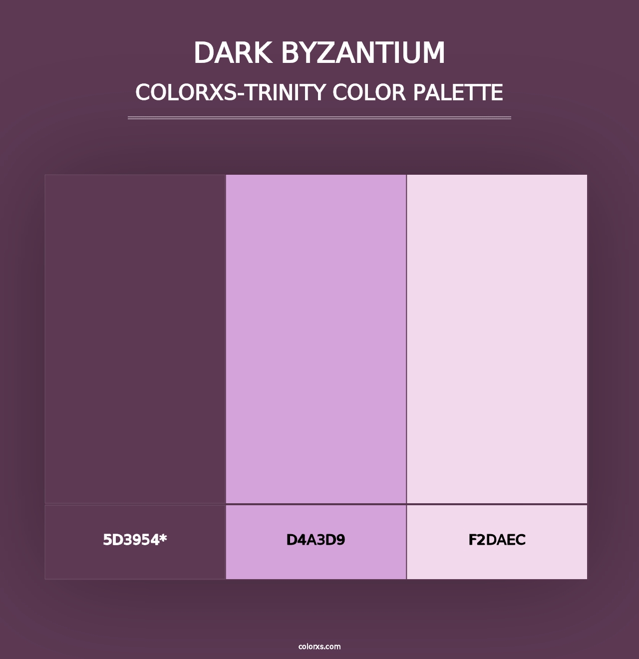 Dark Byzantium - Colorxs Trinity Palette