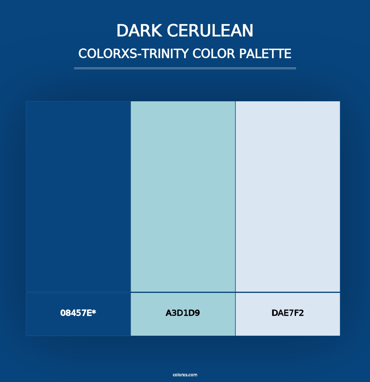 Dark Cerulean - Colorxs Trinity Palette