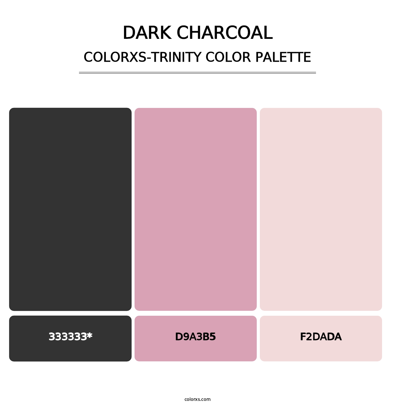 Dark Charcoal - Colorxs Trinity Palette