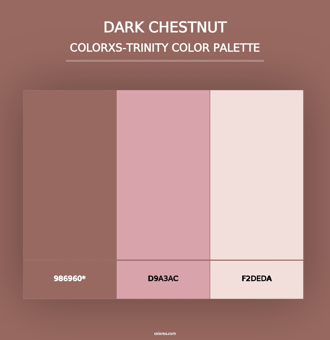 Dark Chestnut - Colorxs Trinity Palette