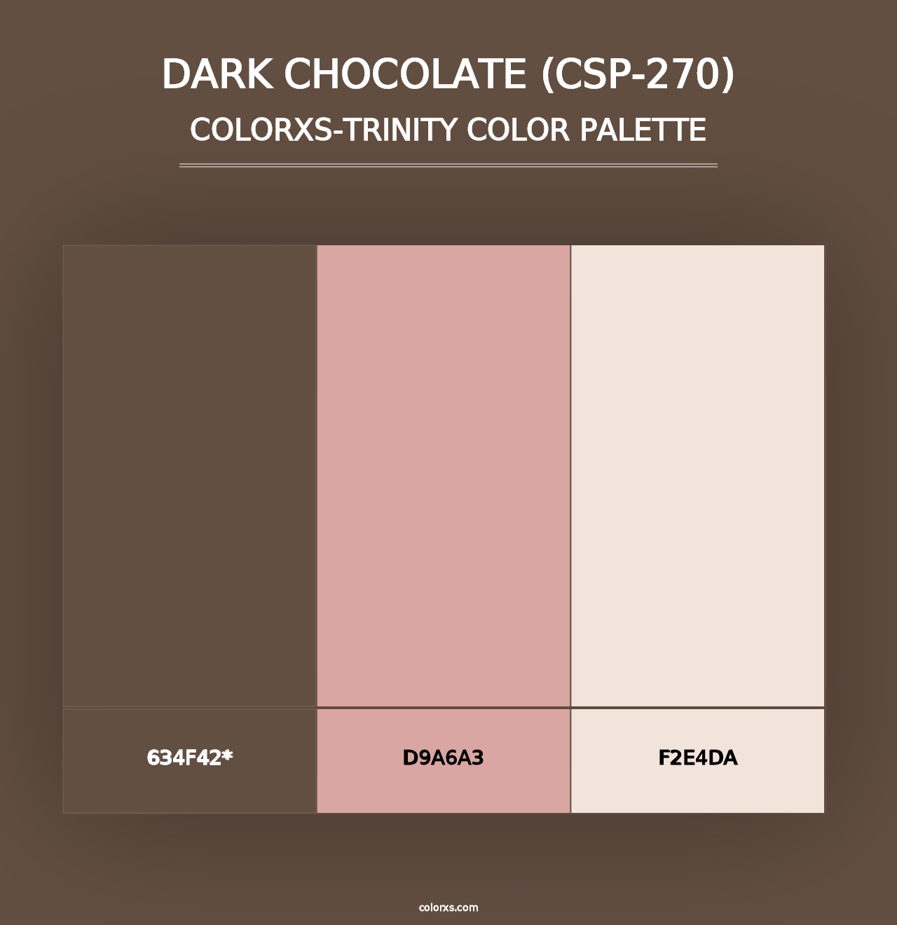 Dark Chocolate (CSP-270) - Colorxs Trinity Palette