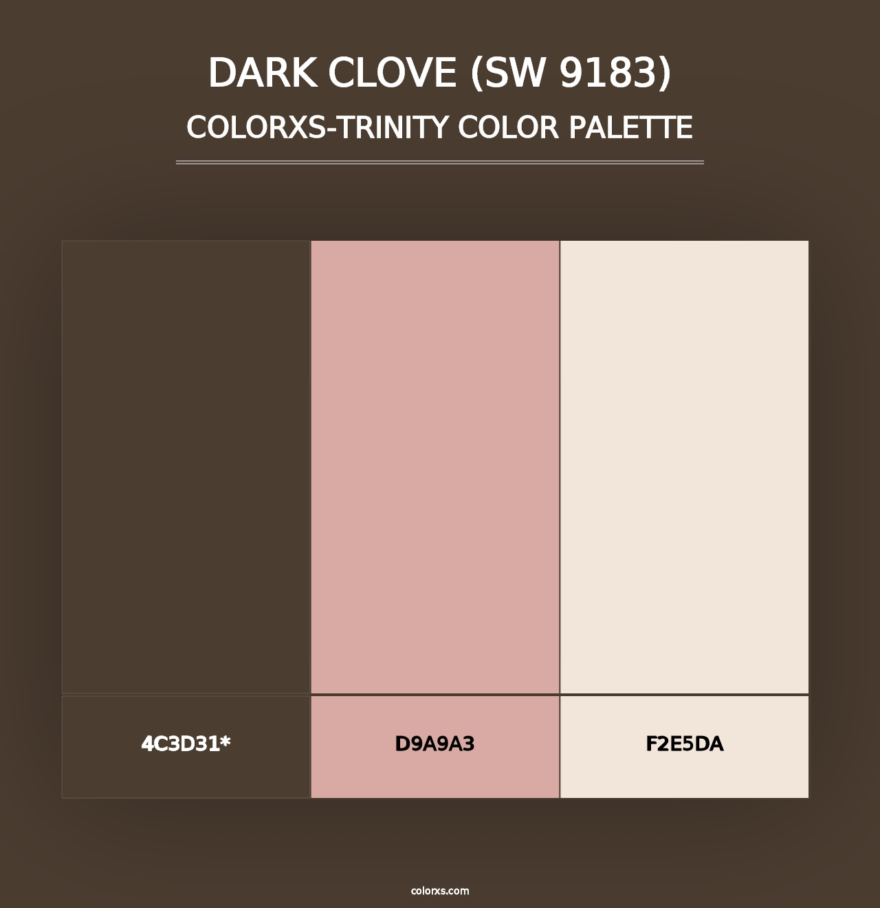 Dark Clove (SW 9183) - Colorxs Trinity Palette