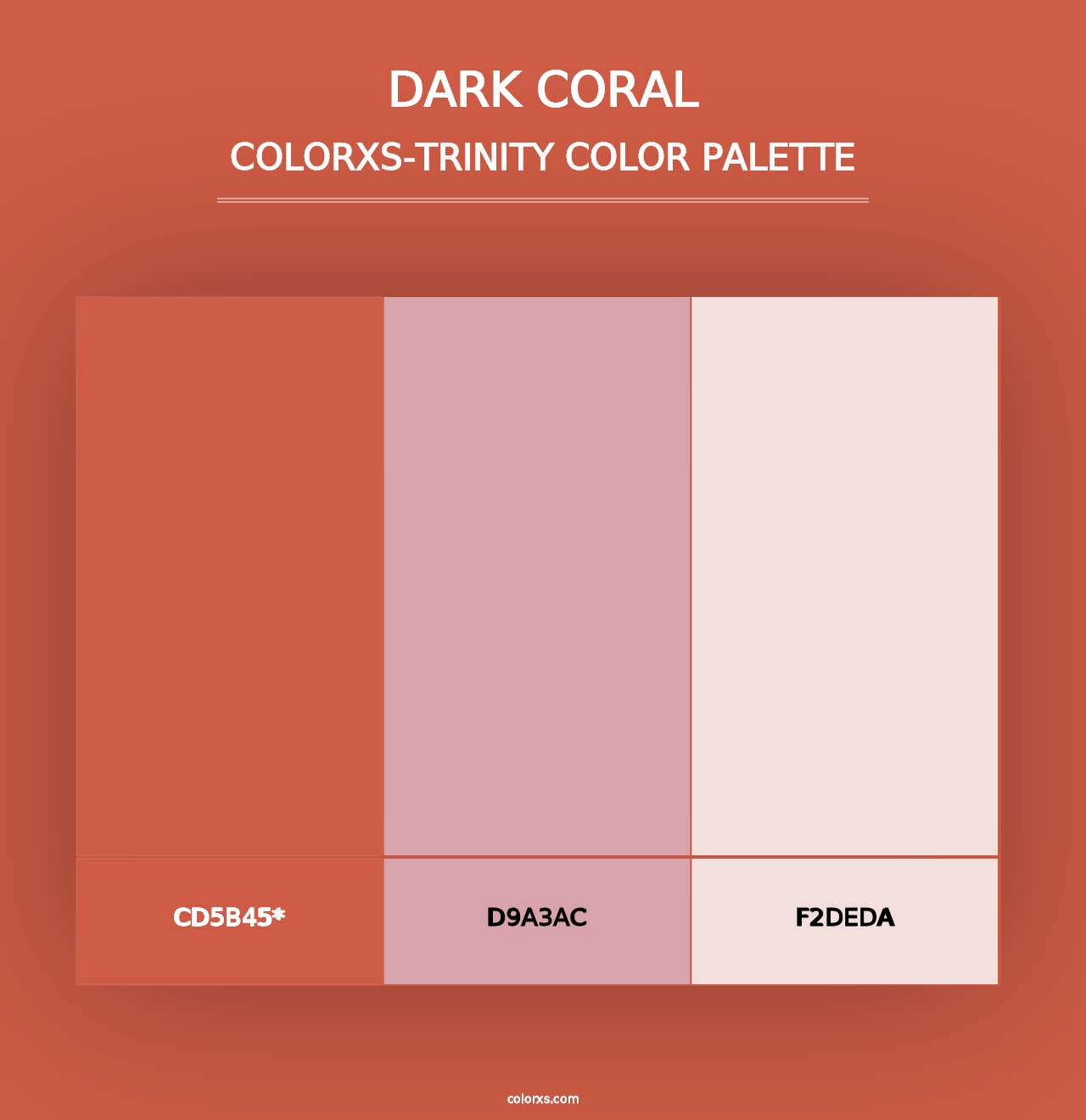 Dark Coral - Colorxs Trinity Palette