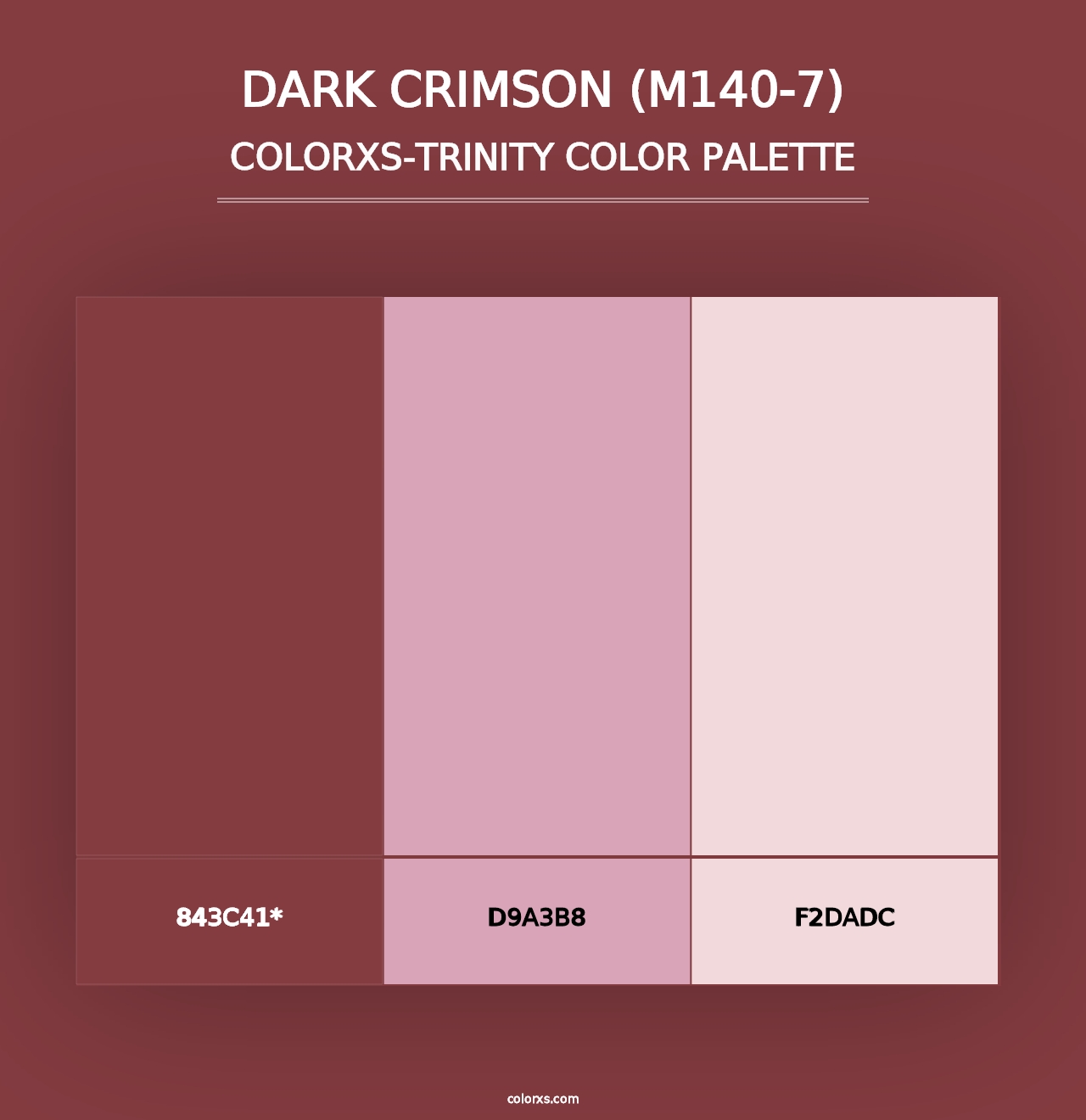 Dark Crimson (M140-7) - Colorxs Trinity Palette