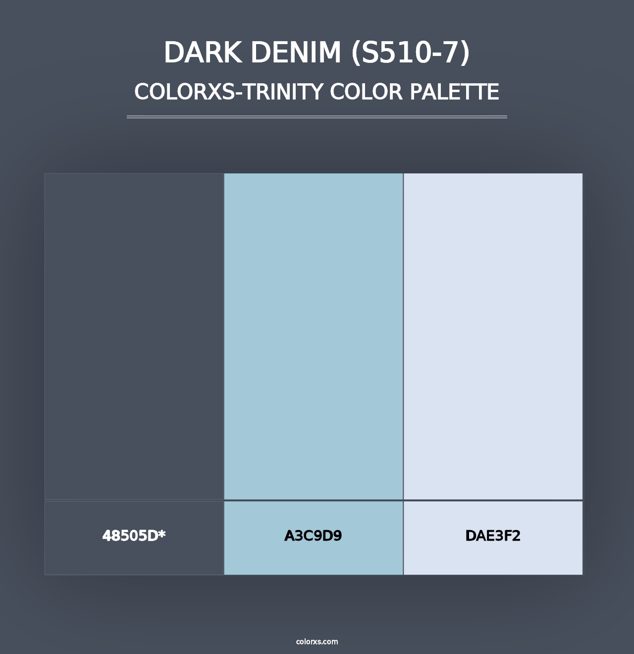 Dark Denim (S510-7) - Colorxs Trinity Palette