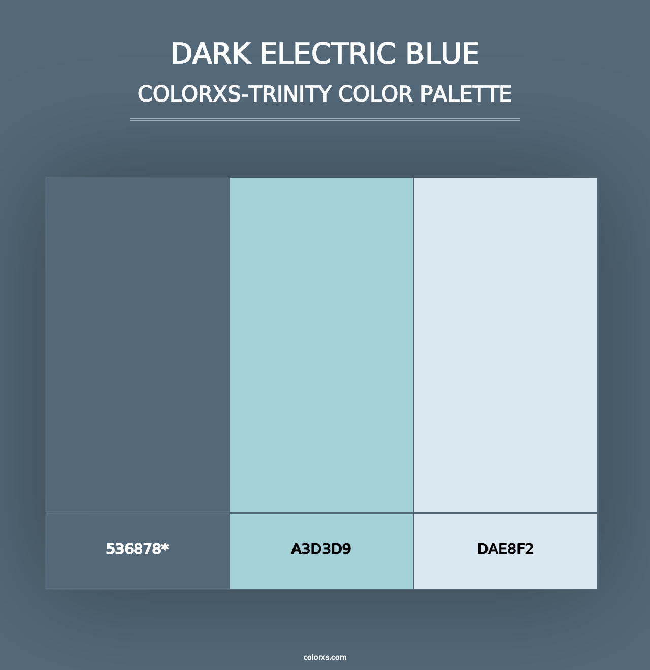 Dark Electric Blue - Colorxs Trinity Palette