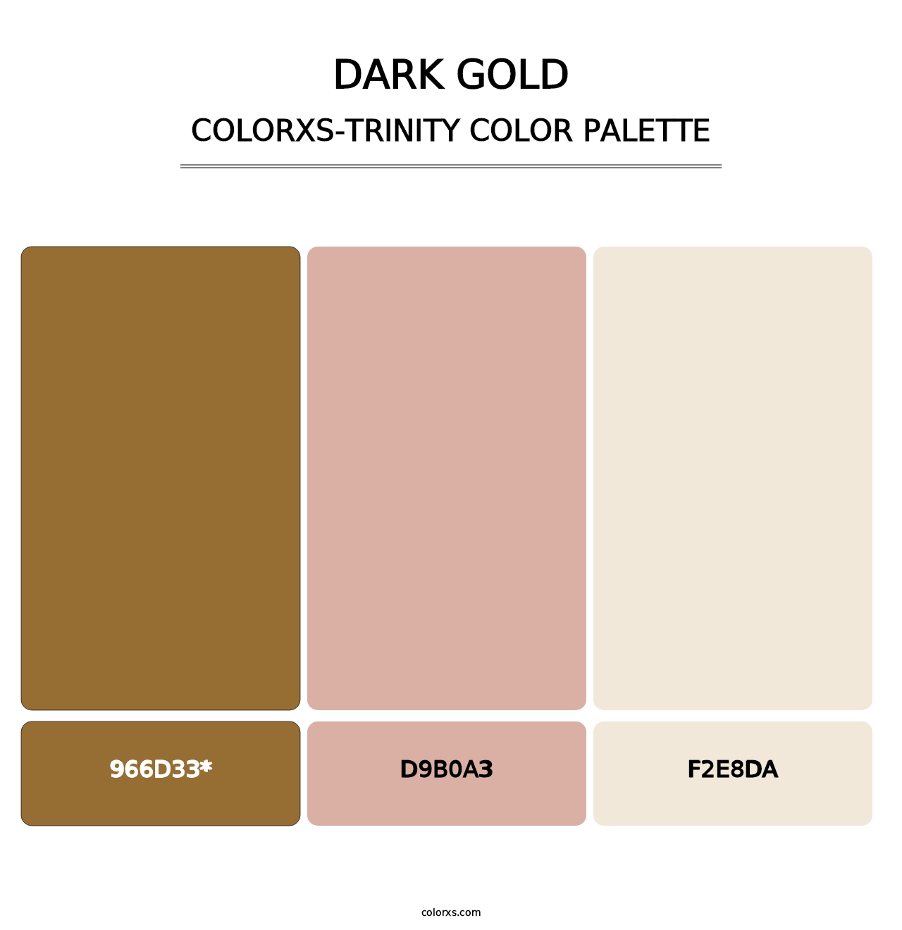 Dark Gold - Colorxs Trinity Palette