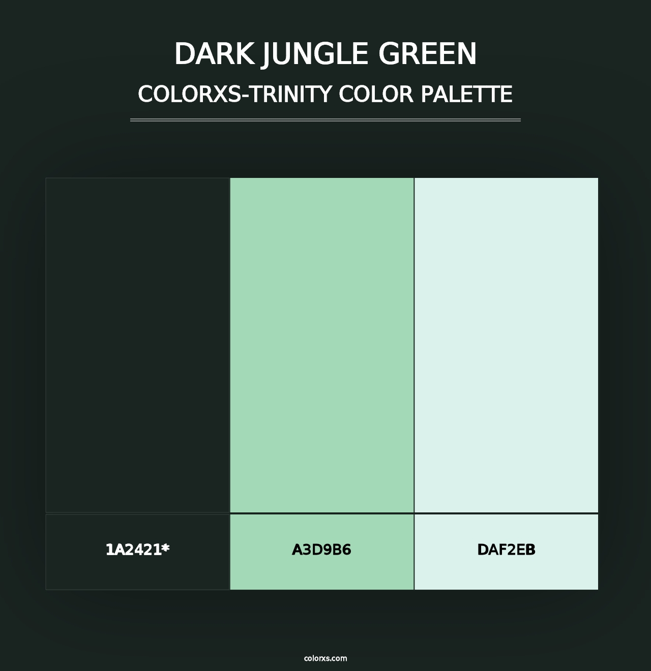 Dark Jungle Green - Colorxs Trinity Palette