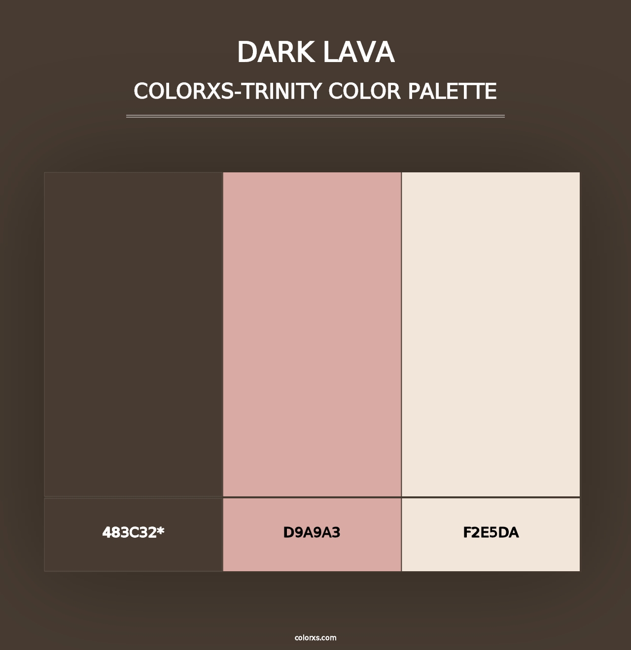 Dark Lava - Colorxs Trinity Palette