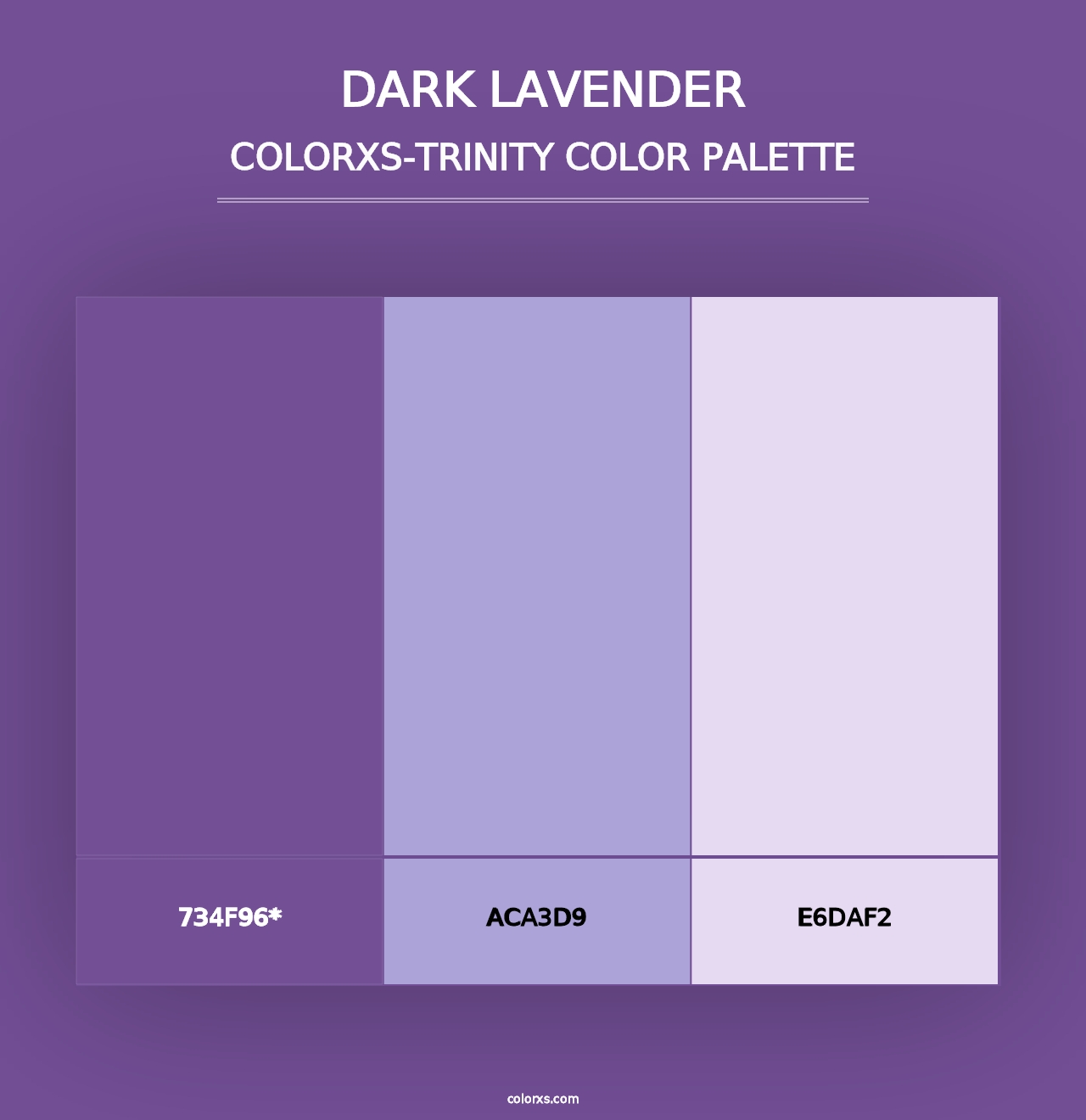 Dark Lavender - Colorxs Trinity Palette