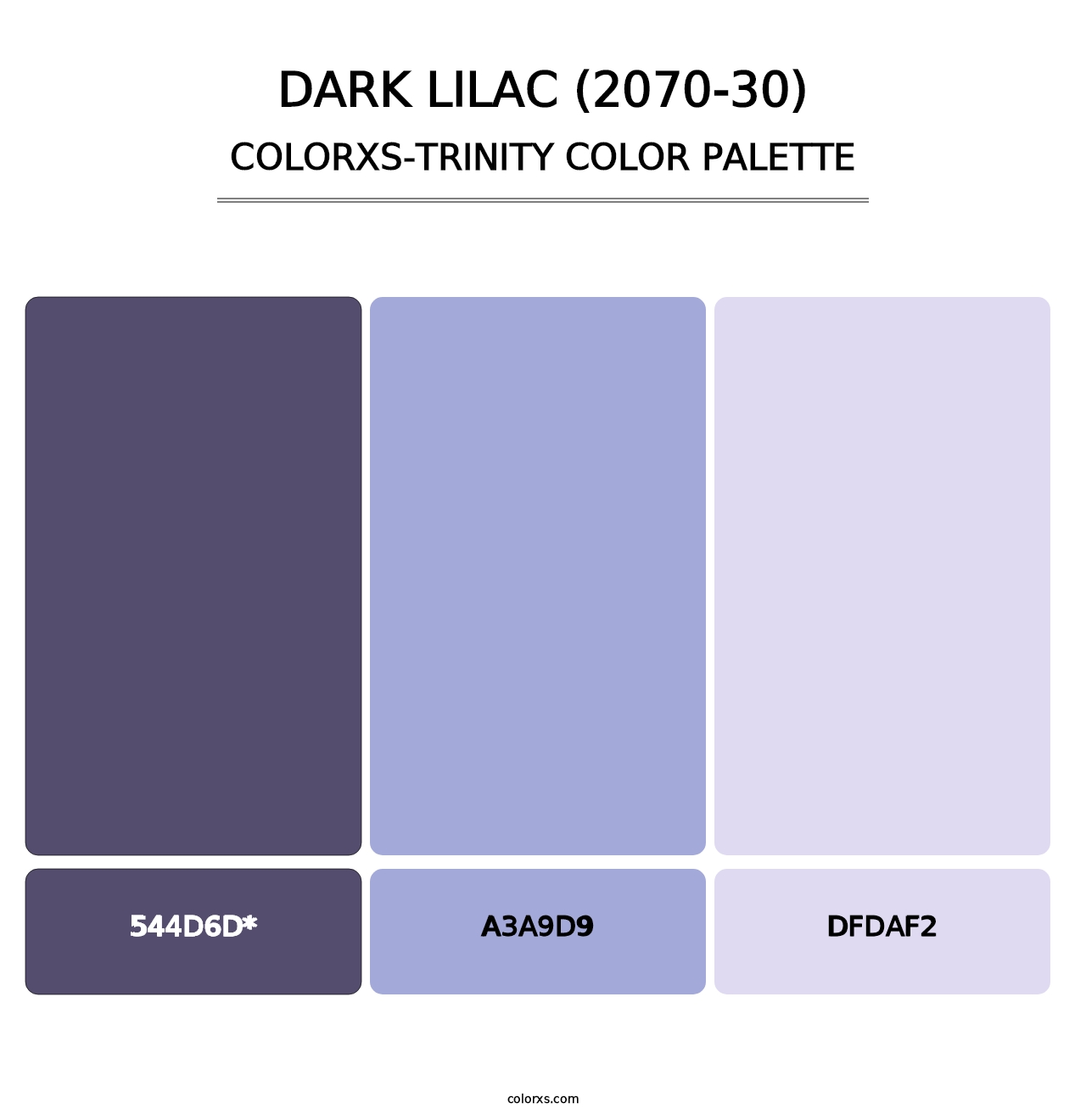 Dark Lilac (2070-30) - Colorxs Trinity Palette