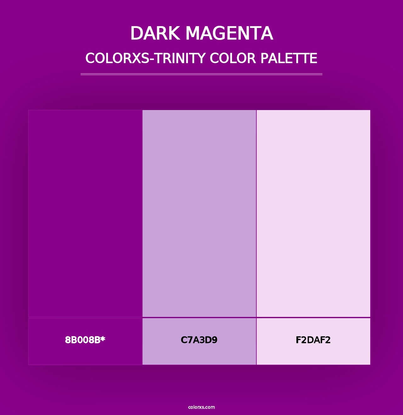 Dark Magenta - Colorxs Trinity Palette