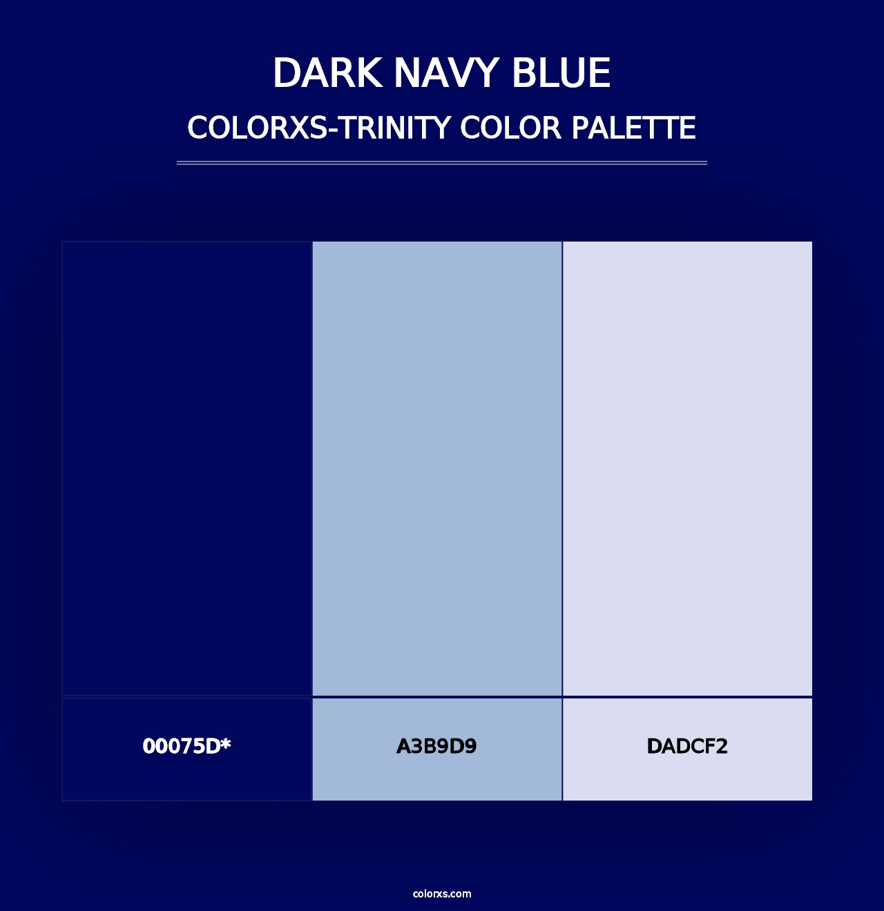 Dark Navy Blue - Colorxs Trinity Palette