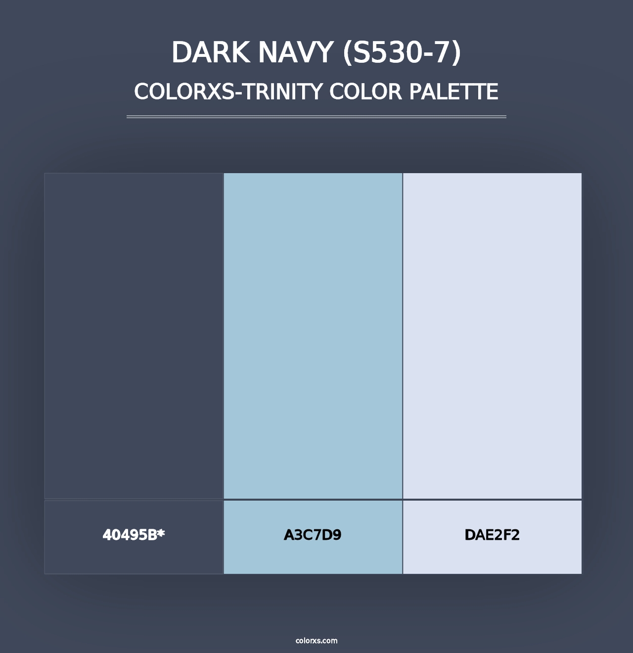 Dark Navy (S530-7) - Colorxs Trinity Palette