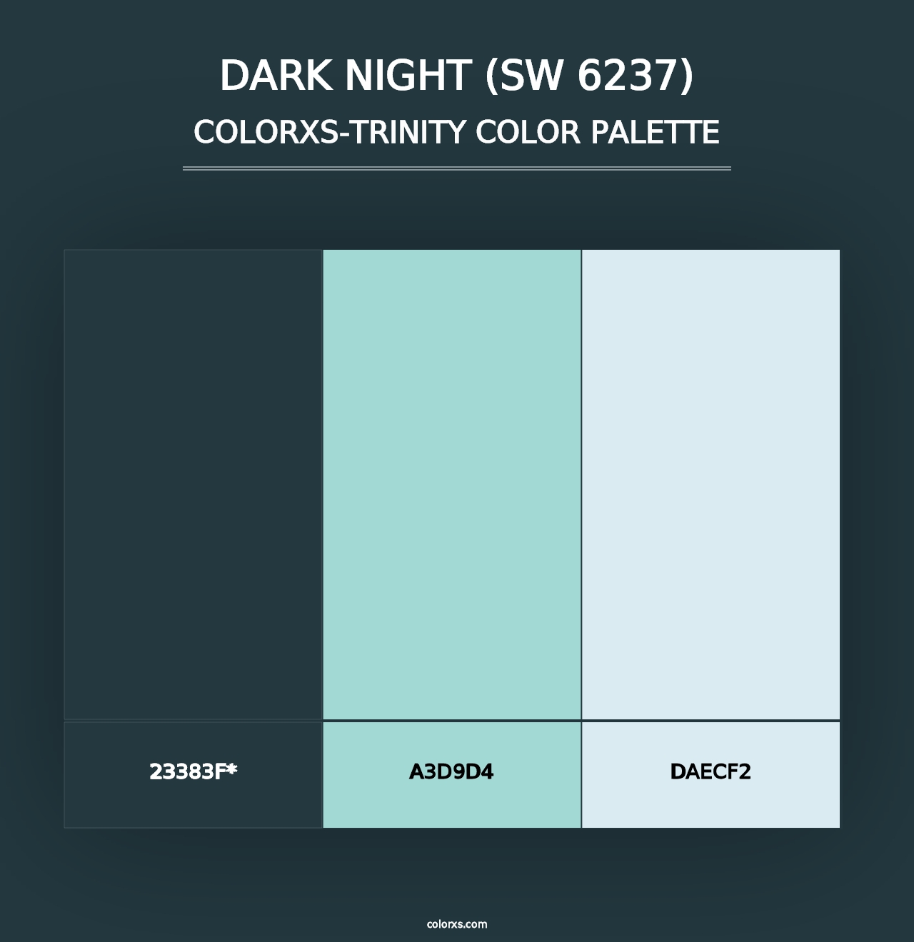 Dark Night (SW 6237) - Colorxs Trinity Palette