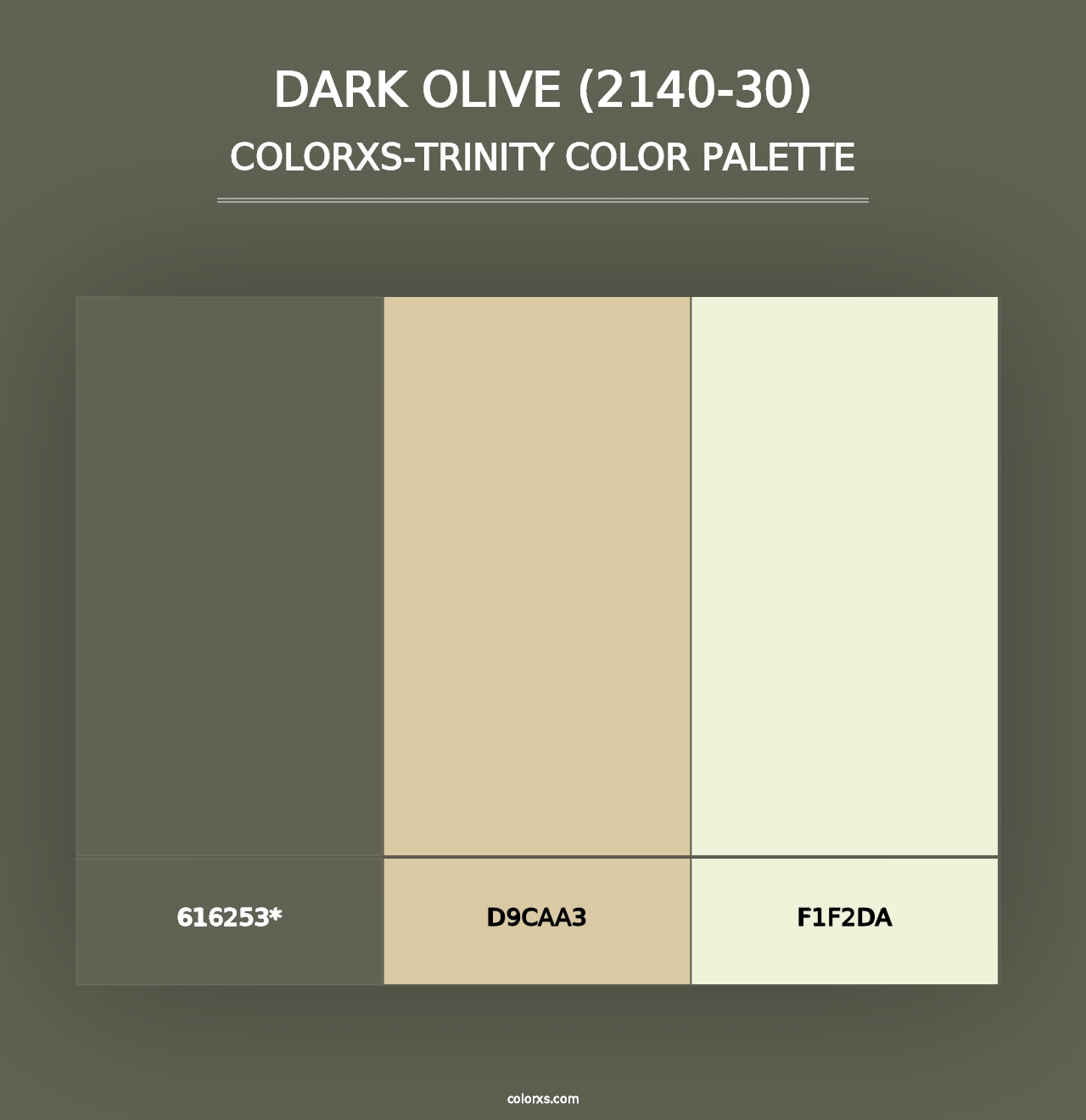 Dark Olive (2140-30) - Colorxs Trinity Palette