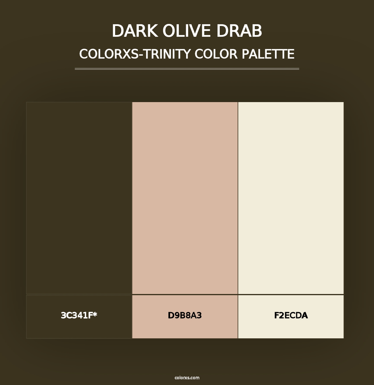 Dark Olive Drab - Colorxs Trinity Palette