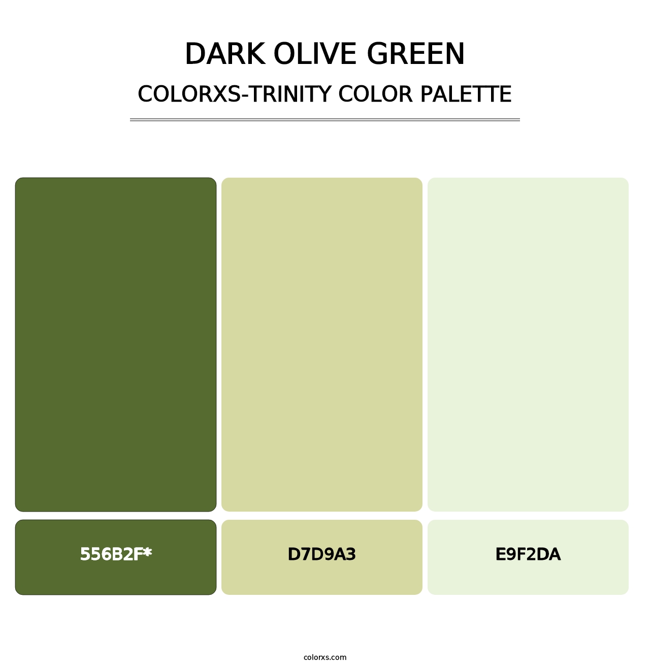 Dark Olive Green - Colorxs Trinity Palette