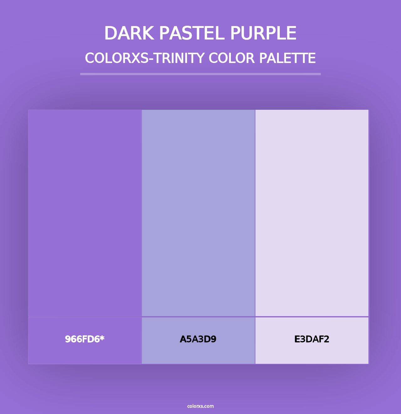 Dark Pastel Purple - Colorxs Trinity Palette