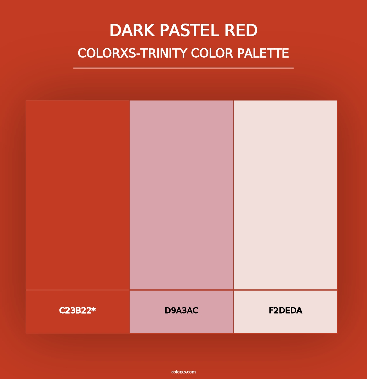 Dark Pastel Red - Colorxs Trinity Palette