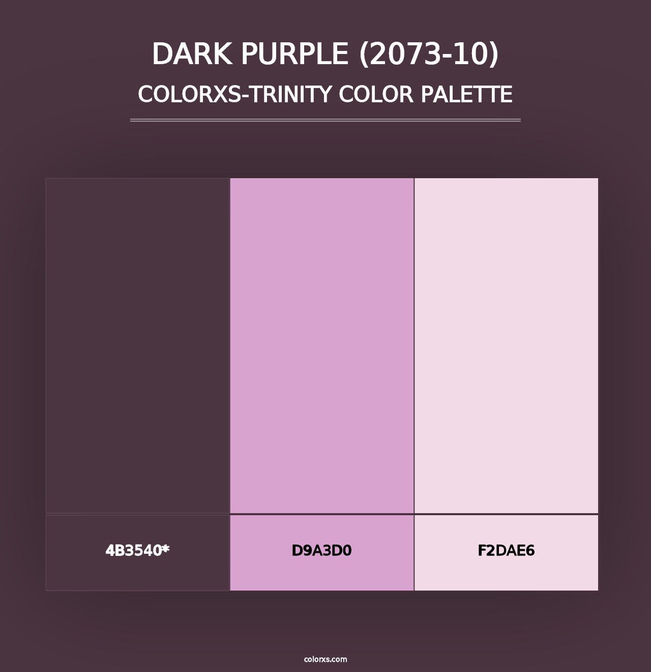 Dark Purple (2073-10) - Colorxs Trinity Palette