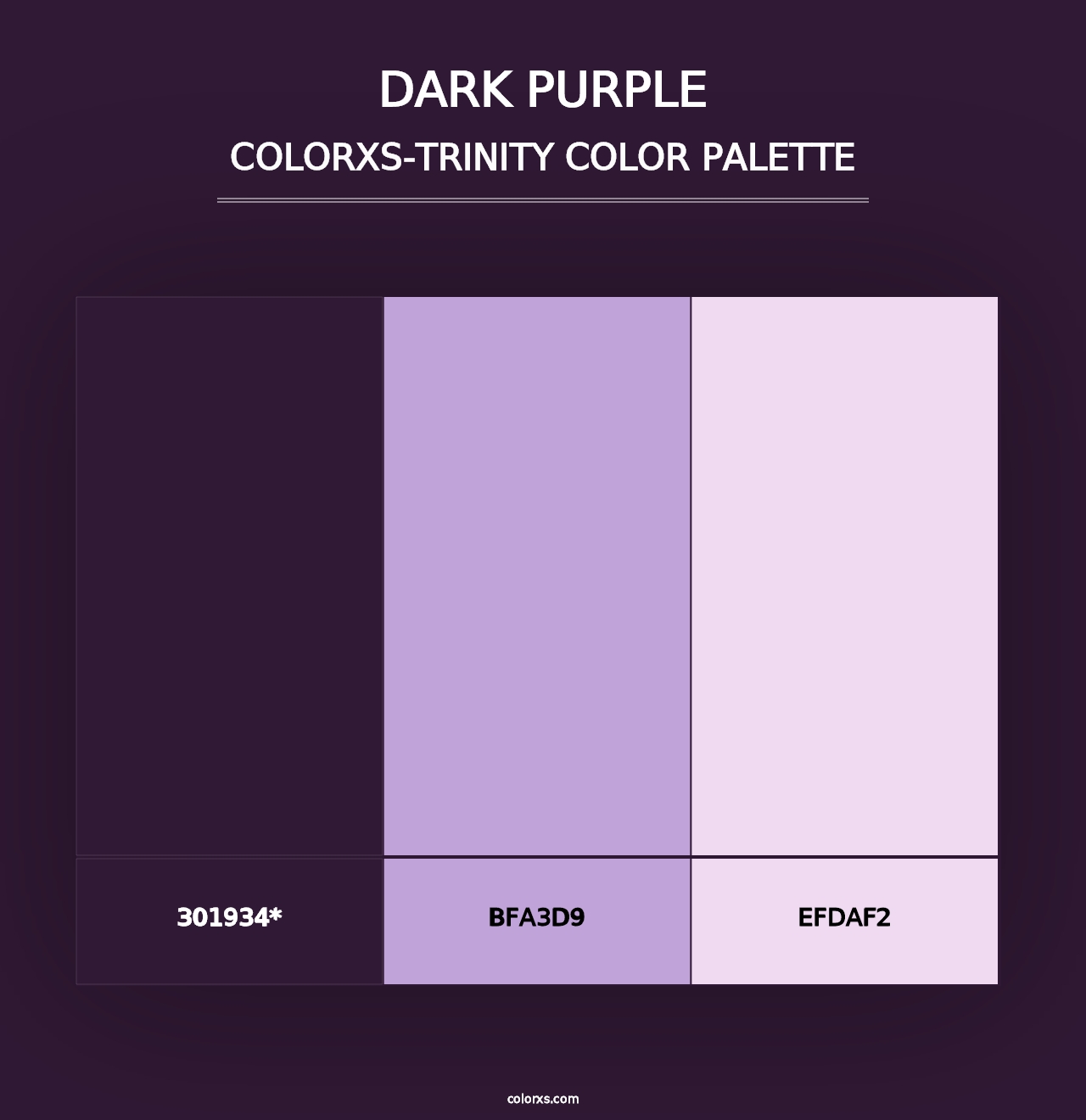 Dark Purple - Colorxs Trinity Palette