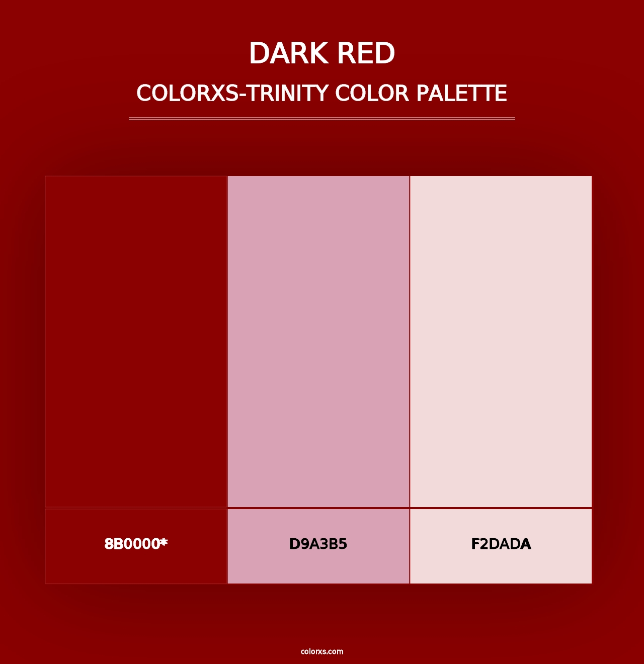 Dark Red - Colorxs Trinity Palette