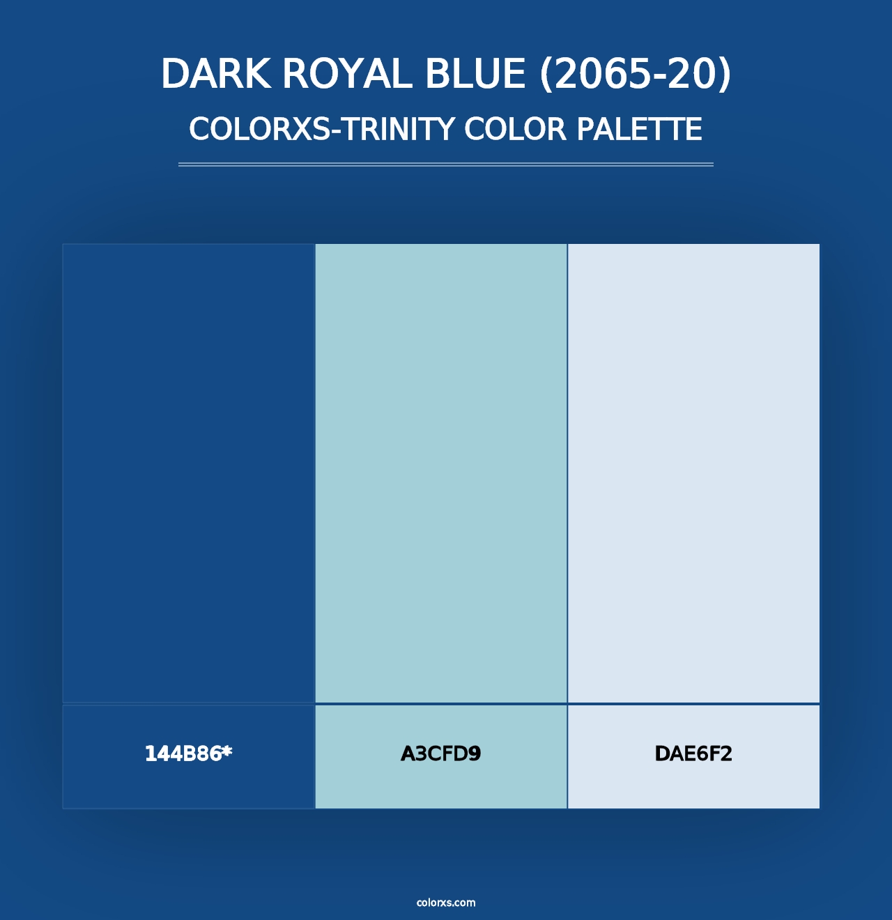 Dark Royal Blue (2065-20) - Colorxs Trinity Palette