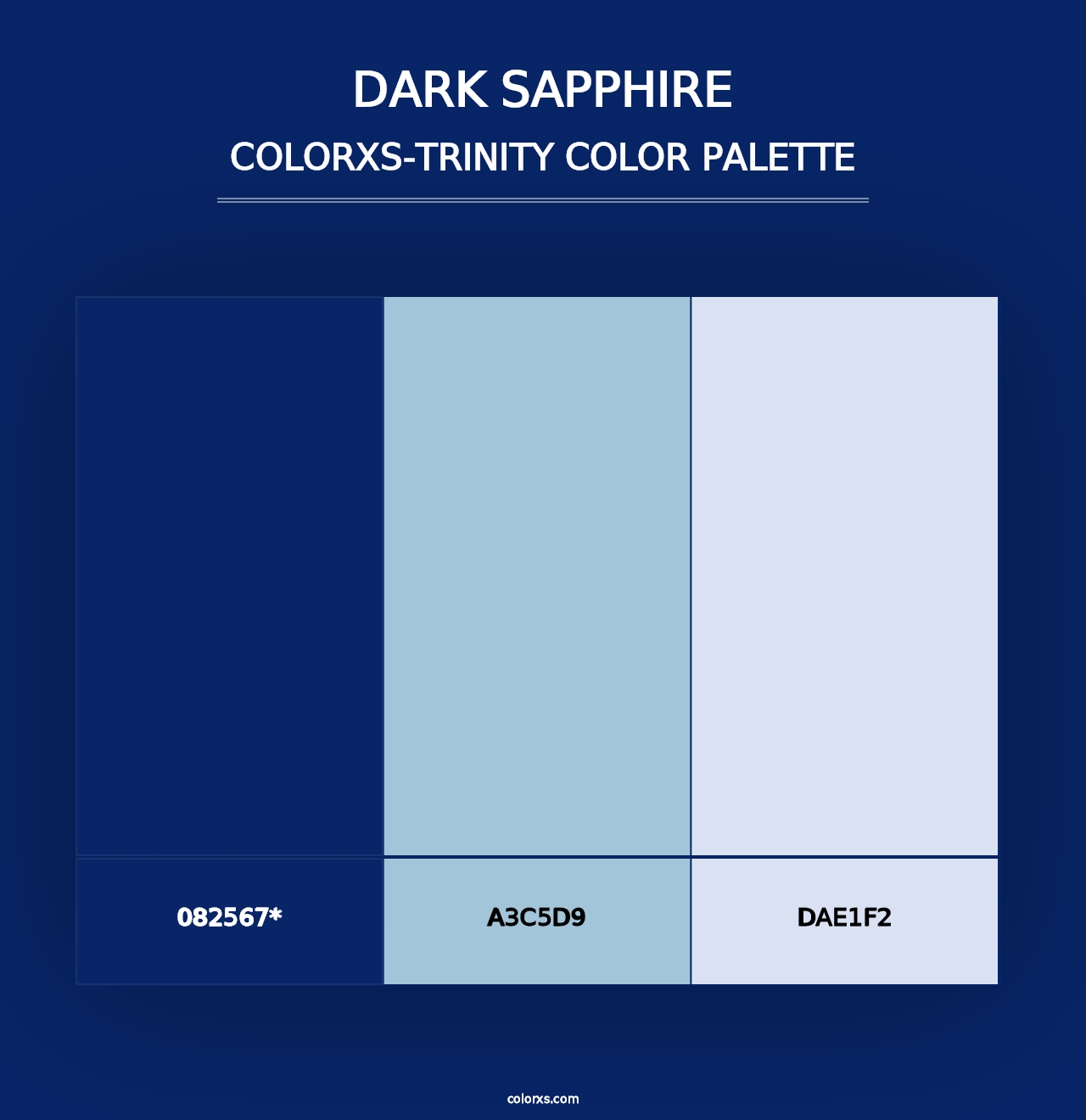 Dark Sapphire - Colorxs Trinity Palette