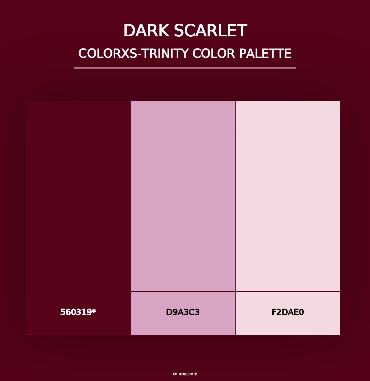 Dark Scarlet - Colorxs Trinity Palette