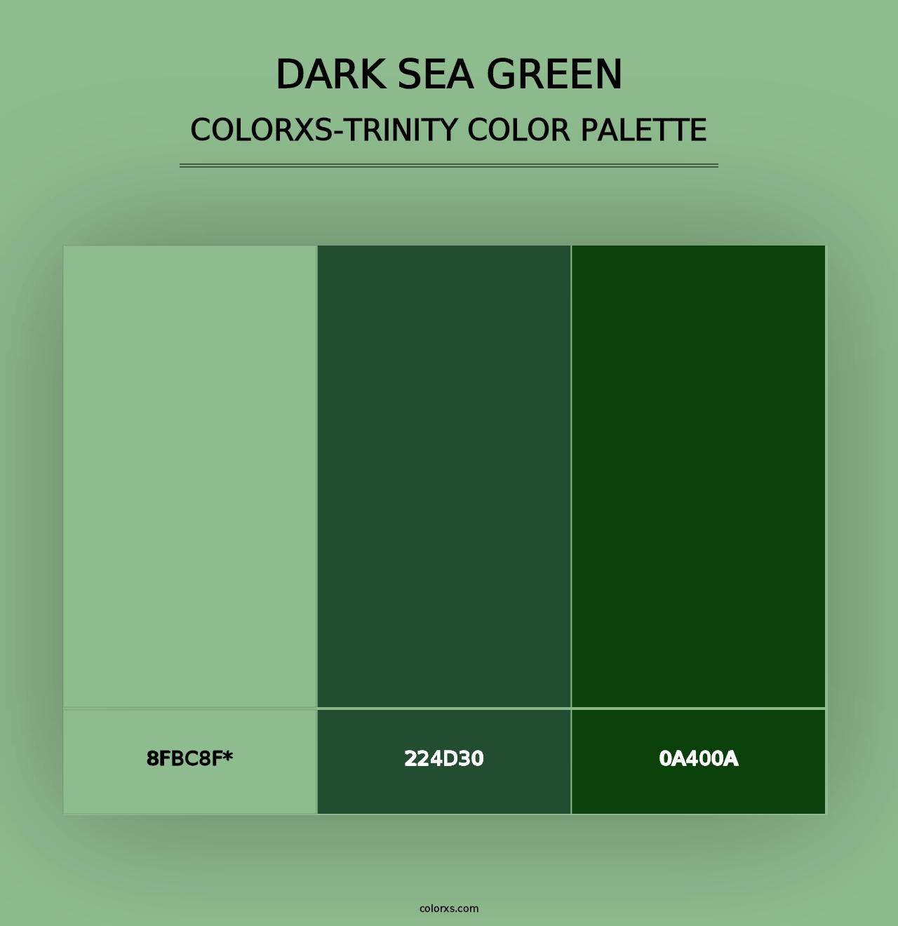 Dark Sea Green - Colorxs Trinity Palette