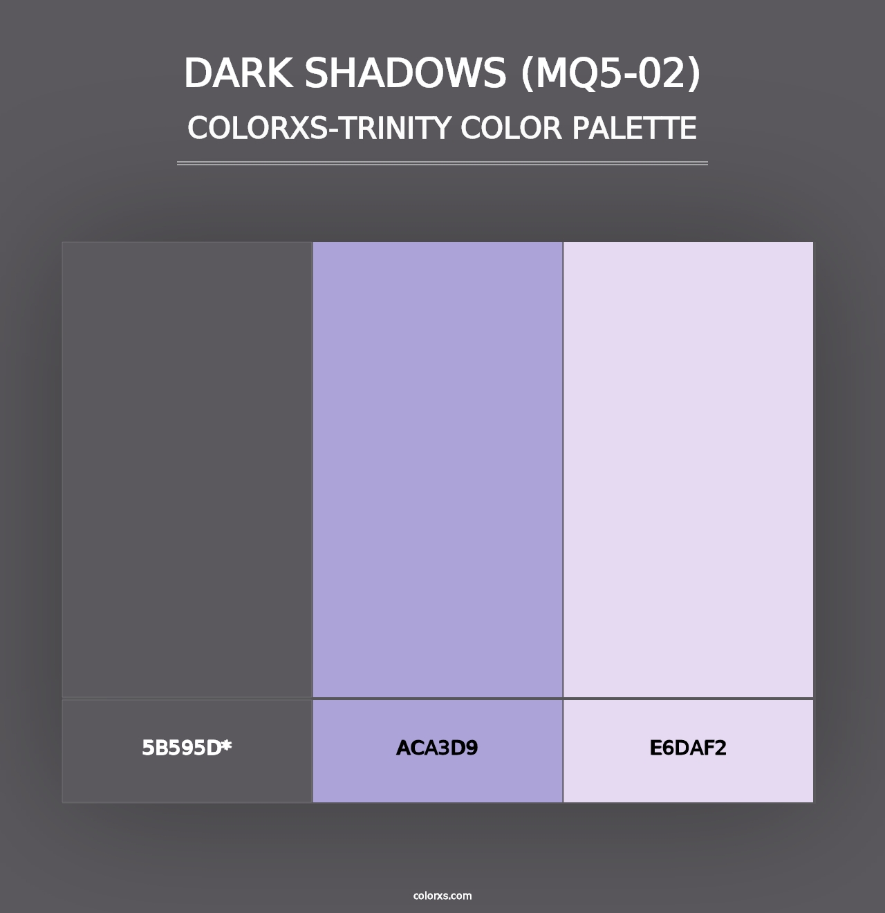 Dark Shadows (MQ5-02) - Colorxs Trinity Palette