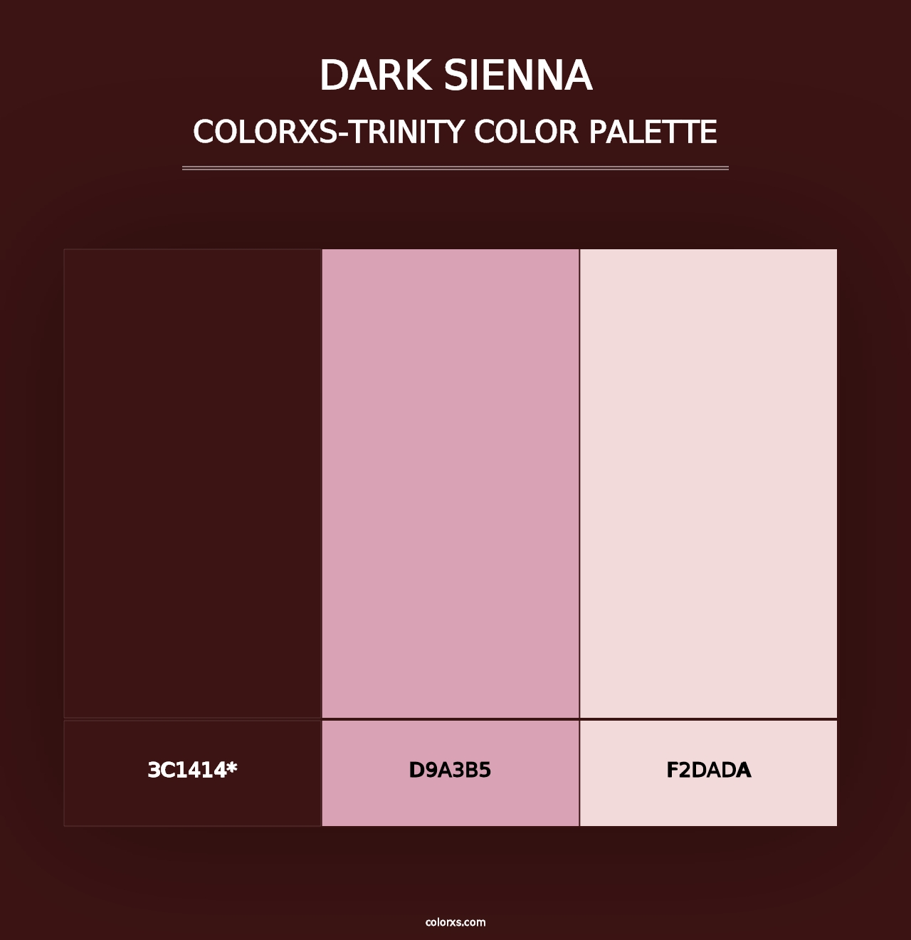 Dark Sienna - Colorxs Trinity Palette