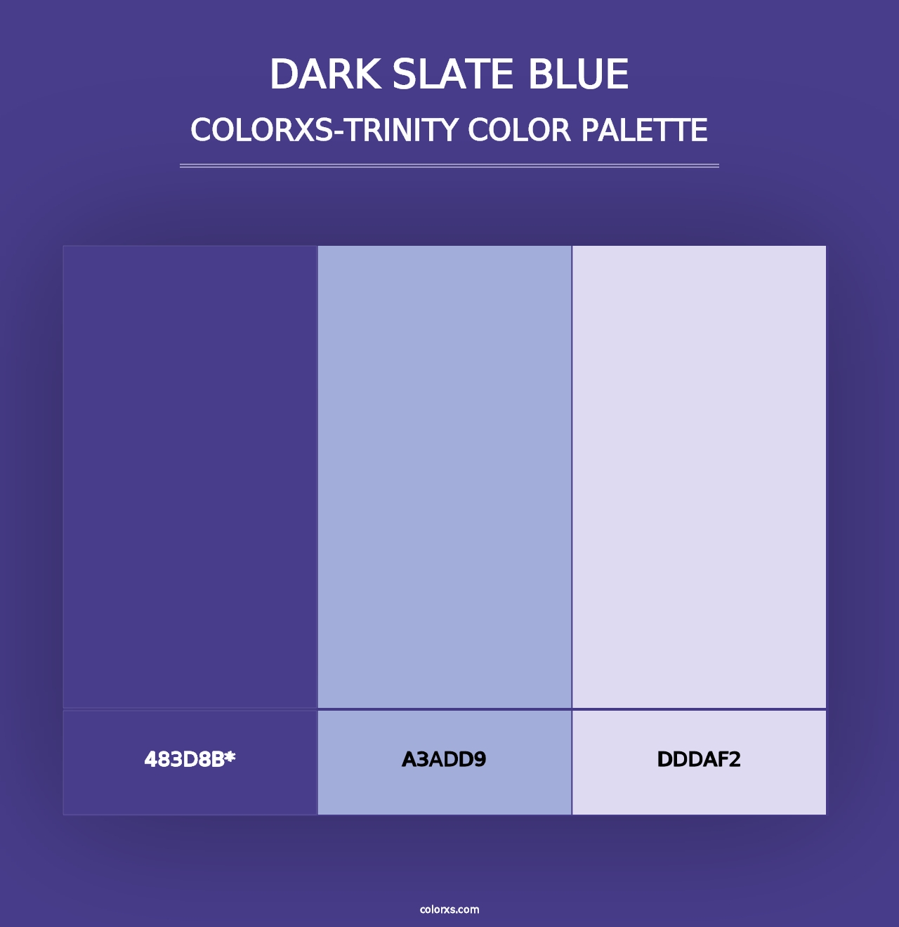 Dark Slate Blue - Colorxs Trinity Palette