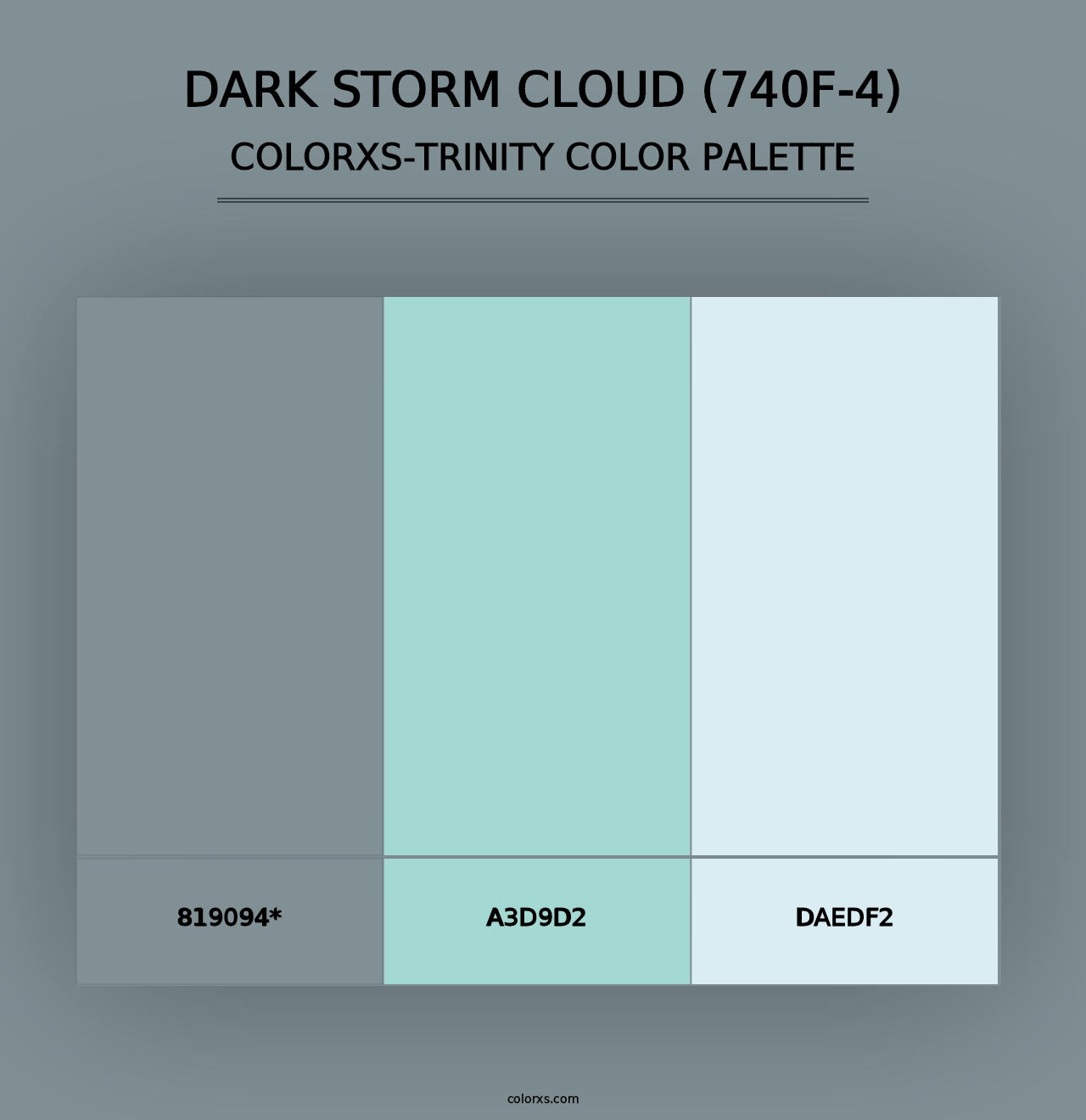 Dark Storm Cloud (740F-4) - Colorxs Trinity Palette