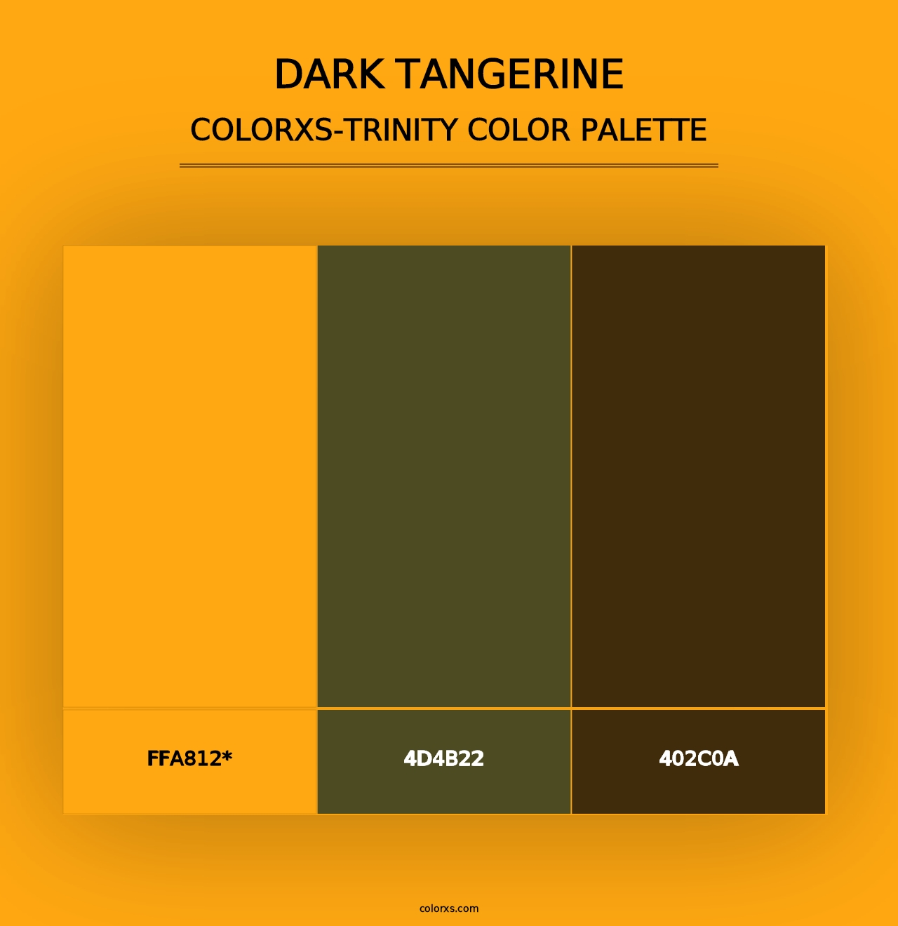 Dark Tangerine - Colorxs Trinity Palette