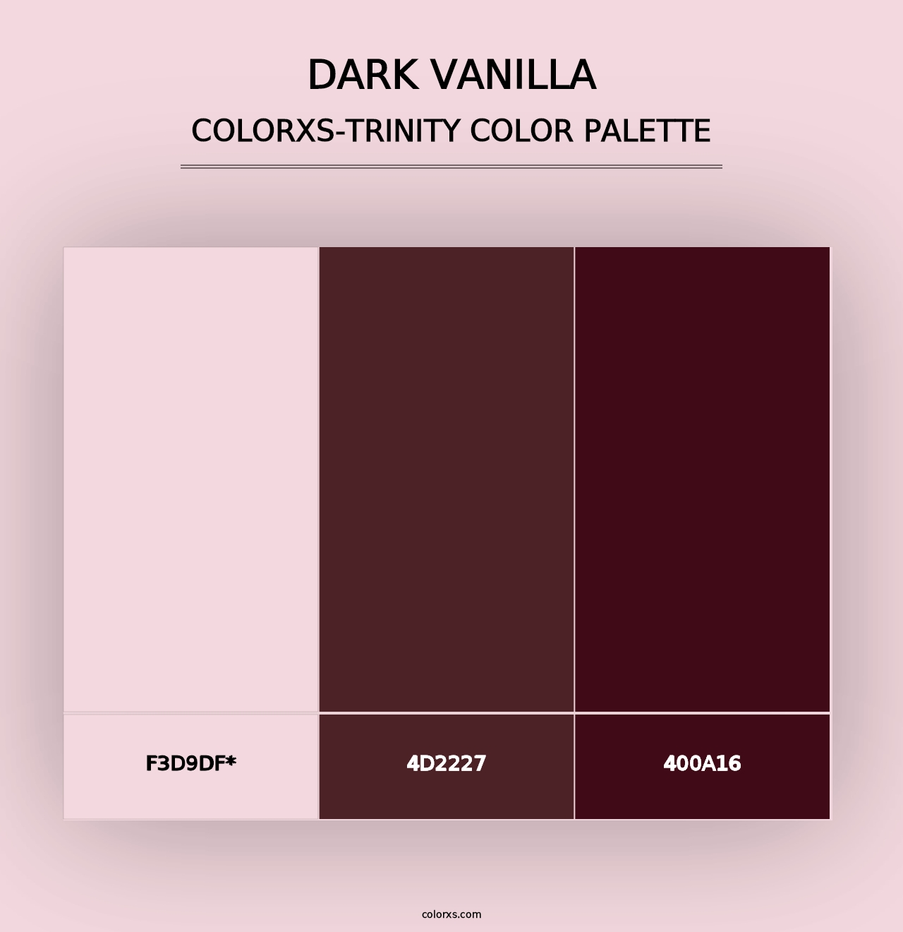 Dark Vanilla - Colorxs Trinity Palette