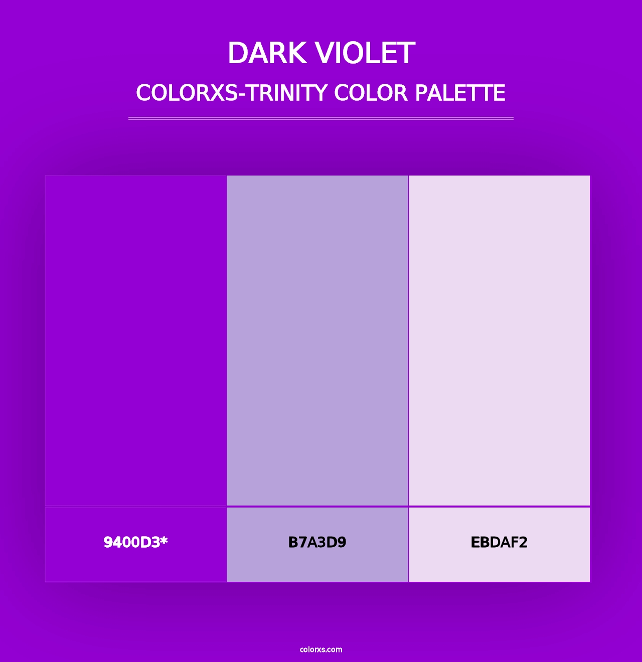 Dark Violet - Colorxs Trinity Palette