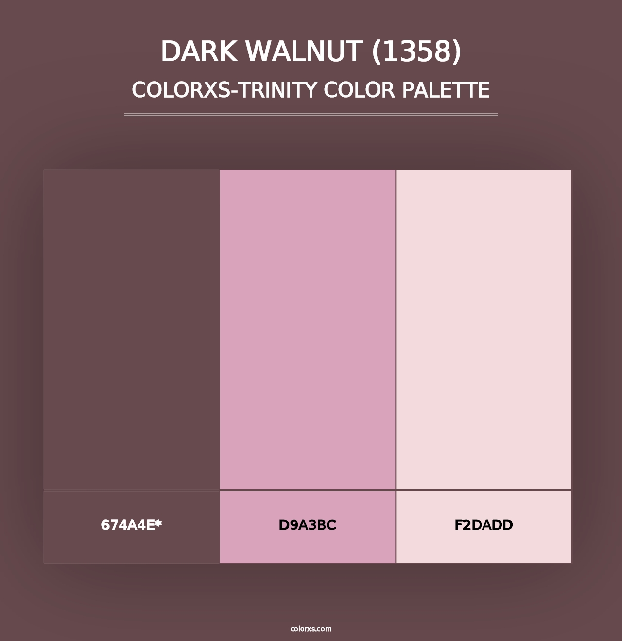 Dark Walnut (1358) - Colorxs Trinity Palette